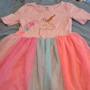 Carter's Size 7 Girls Light Pink Multi-layered Skirtted Tee